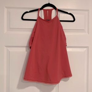 Lululemon high neck red tank top size 10